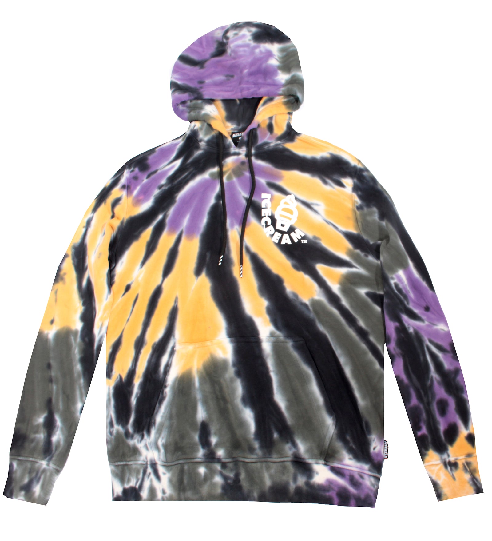 ICECREAM Erikson Hoodie in tie dye – view 7 of 9