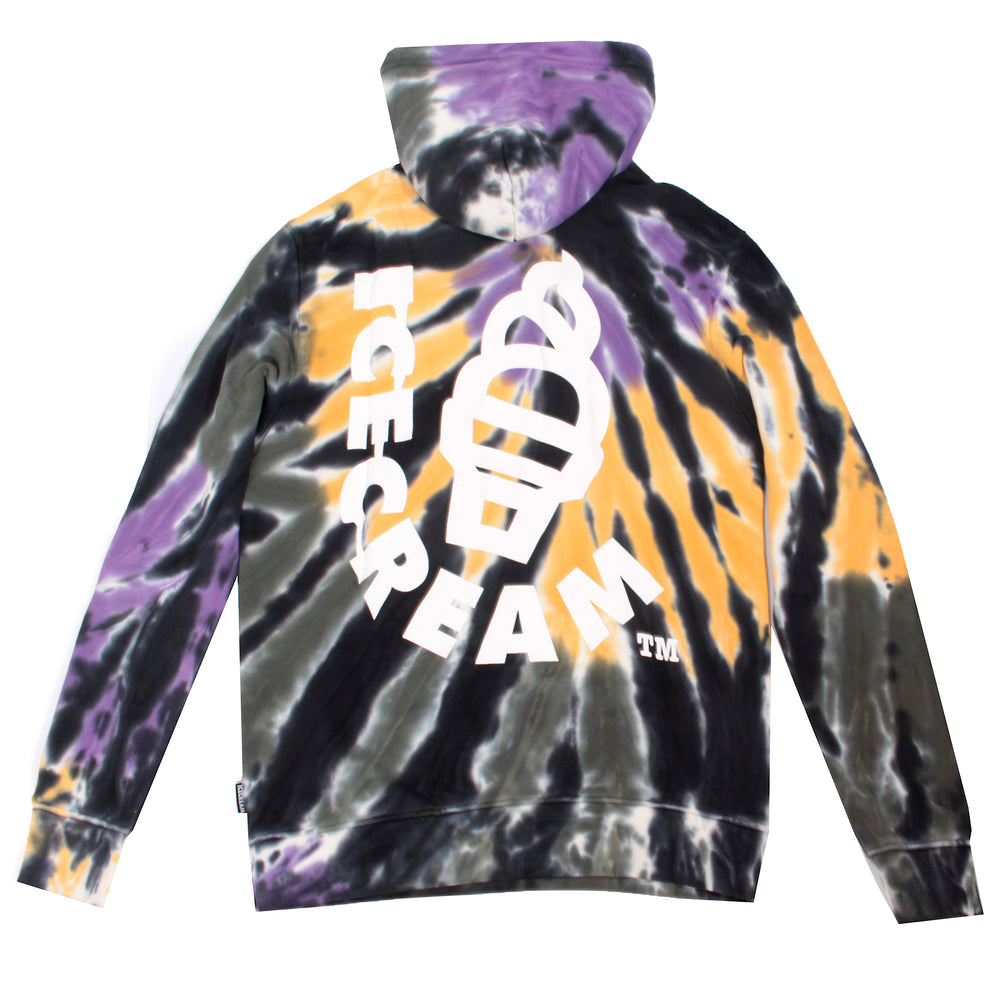 ICECREAM Erikson Hoodie in tie dye – view 8 of 9