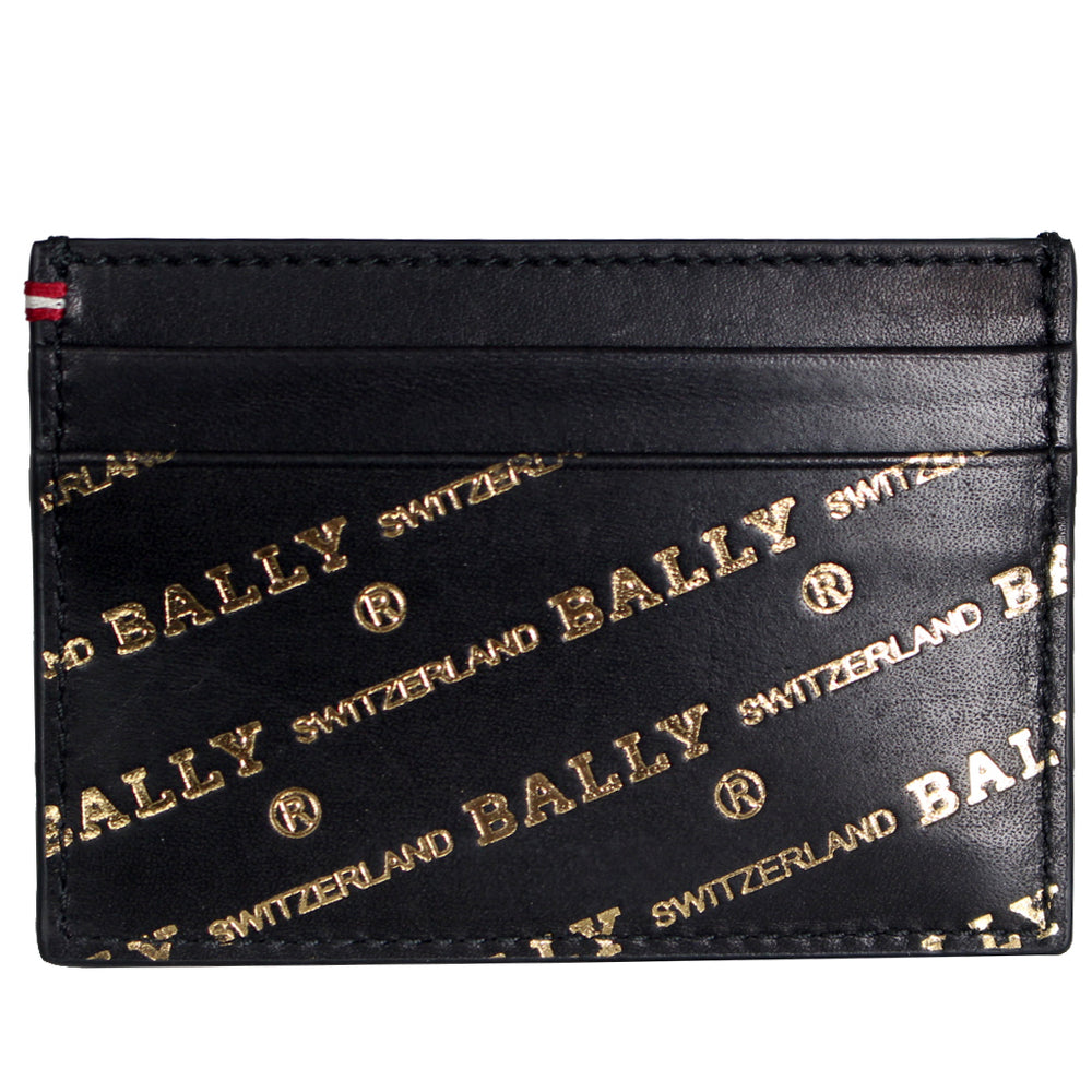 Bally Men's BHAR.OB/04 Business Calf Card Holder-Black and Gold – view 2 of 2