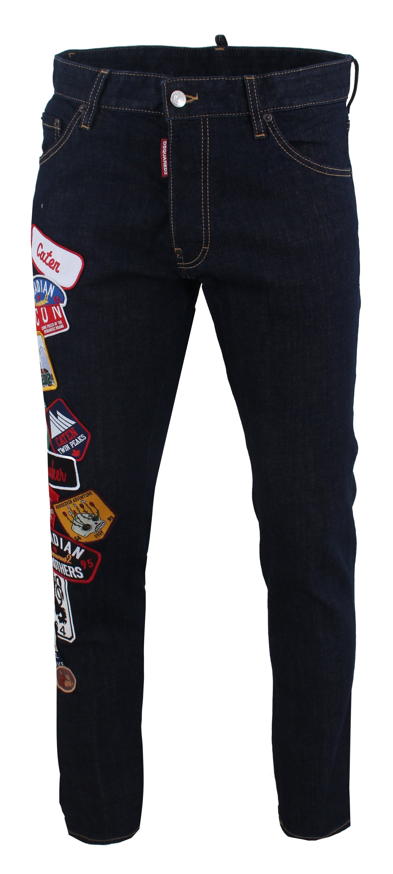 Cool Guy Jean With Patches - Blue