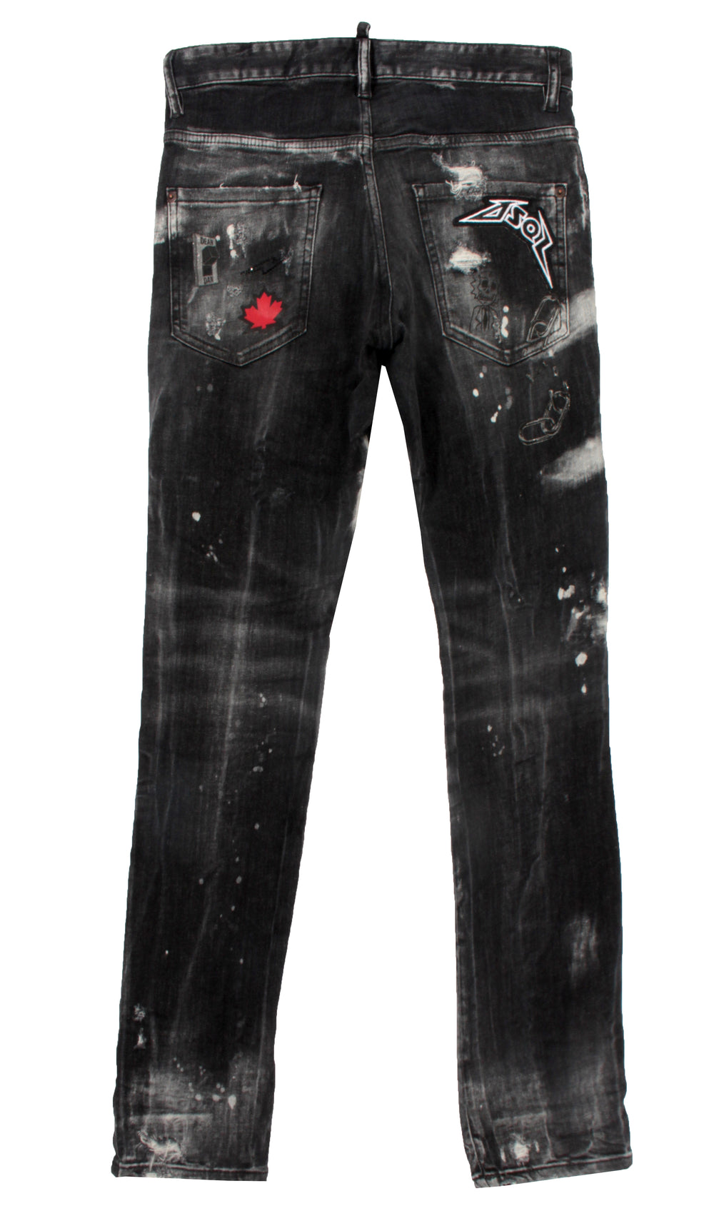 Dsquared2 Men's Patch Black Destroyed Skater Jeans – view 3 of 3