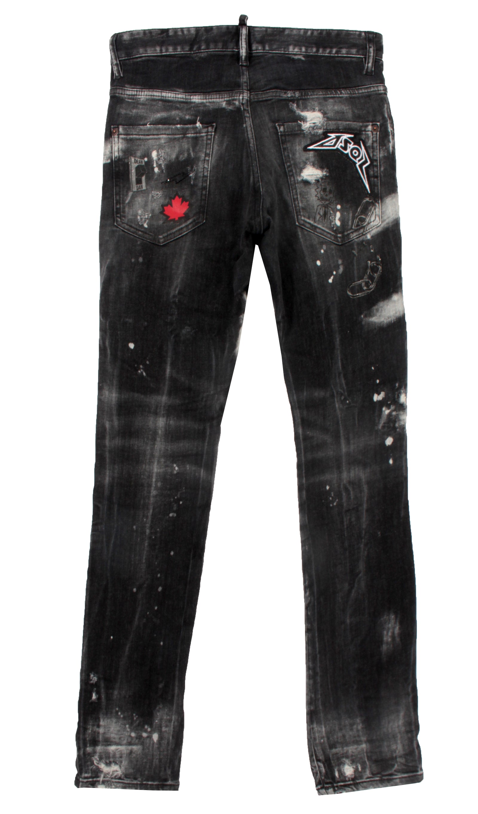Dsquared2 Men's Patch Black Destroyed Skater Jeans – view 3 of 3