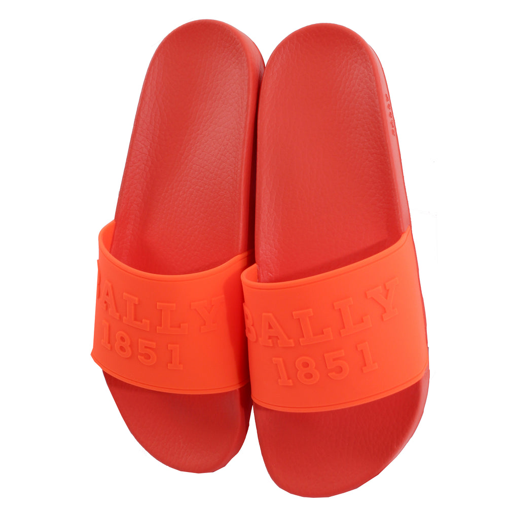 Bally Slaim Rubber Slides in orange – view 2 of 3