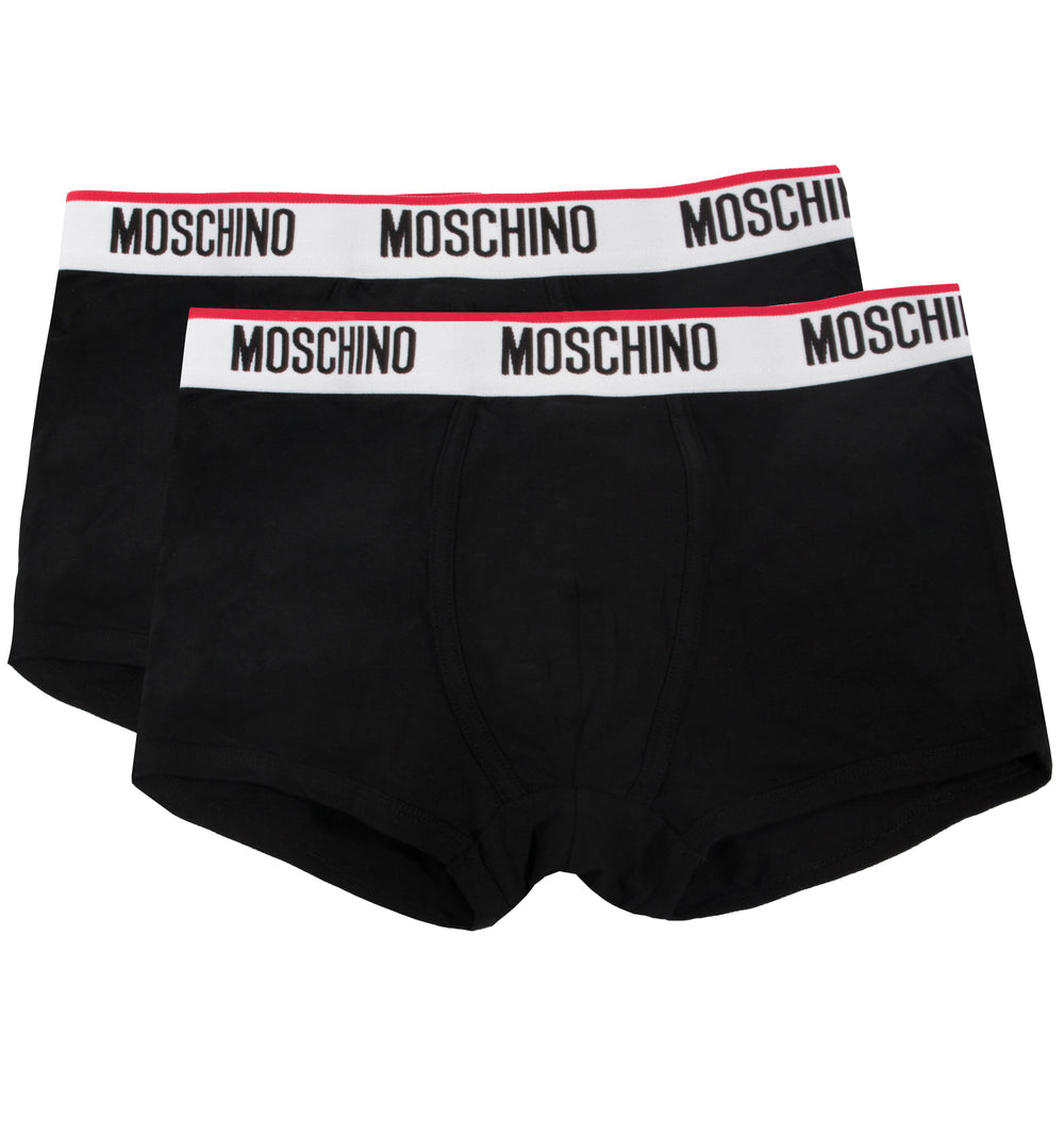 Moschino Logo Band Bi-Pack Briefs - Black – view 1 of 2