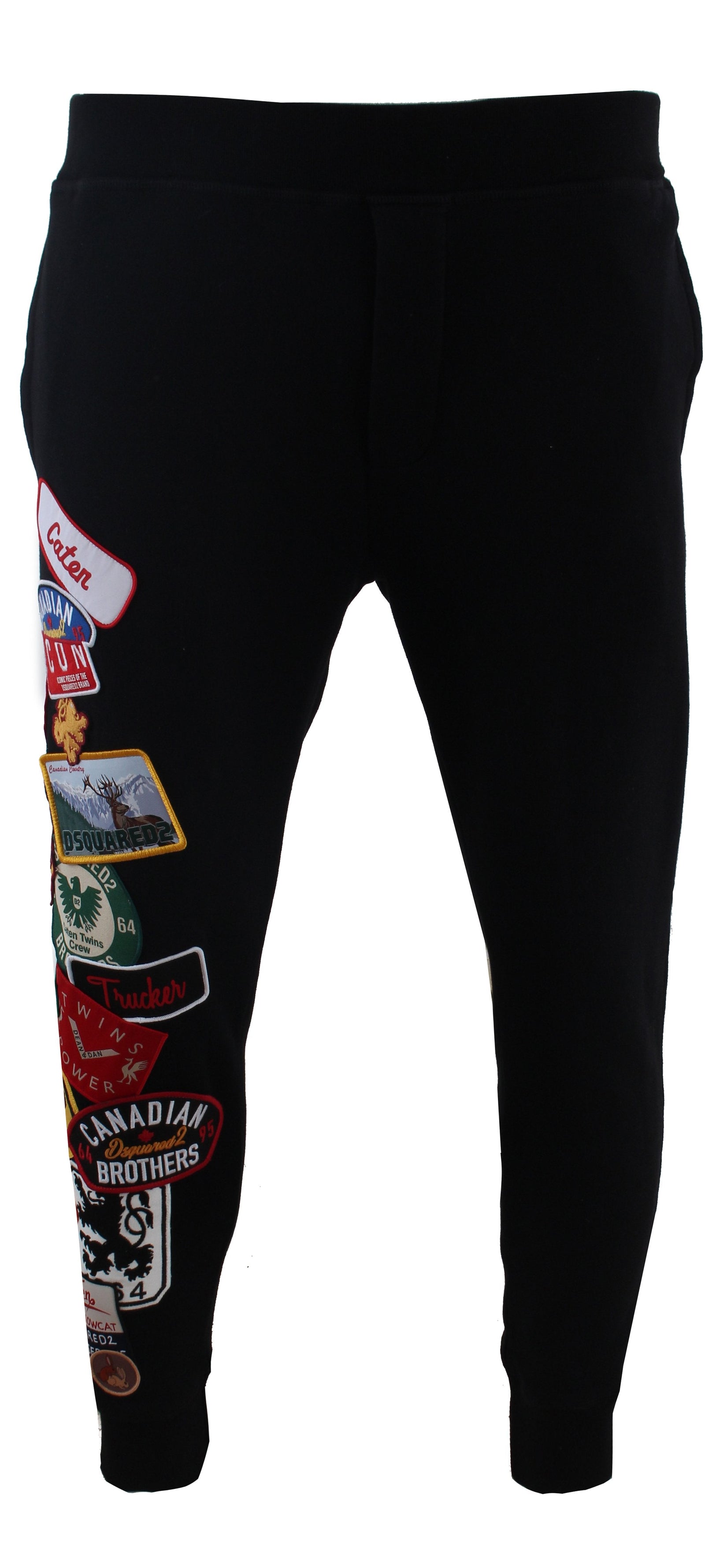 DSQUARED2 Icon Patch Sweatpants in black – view 2 of 3