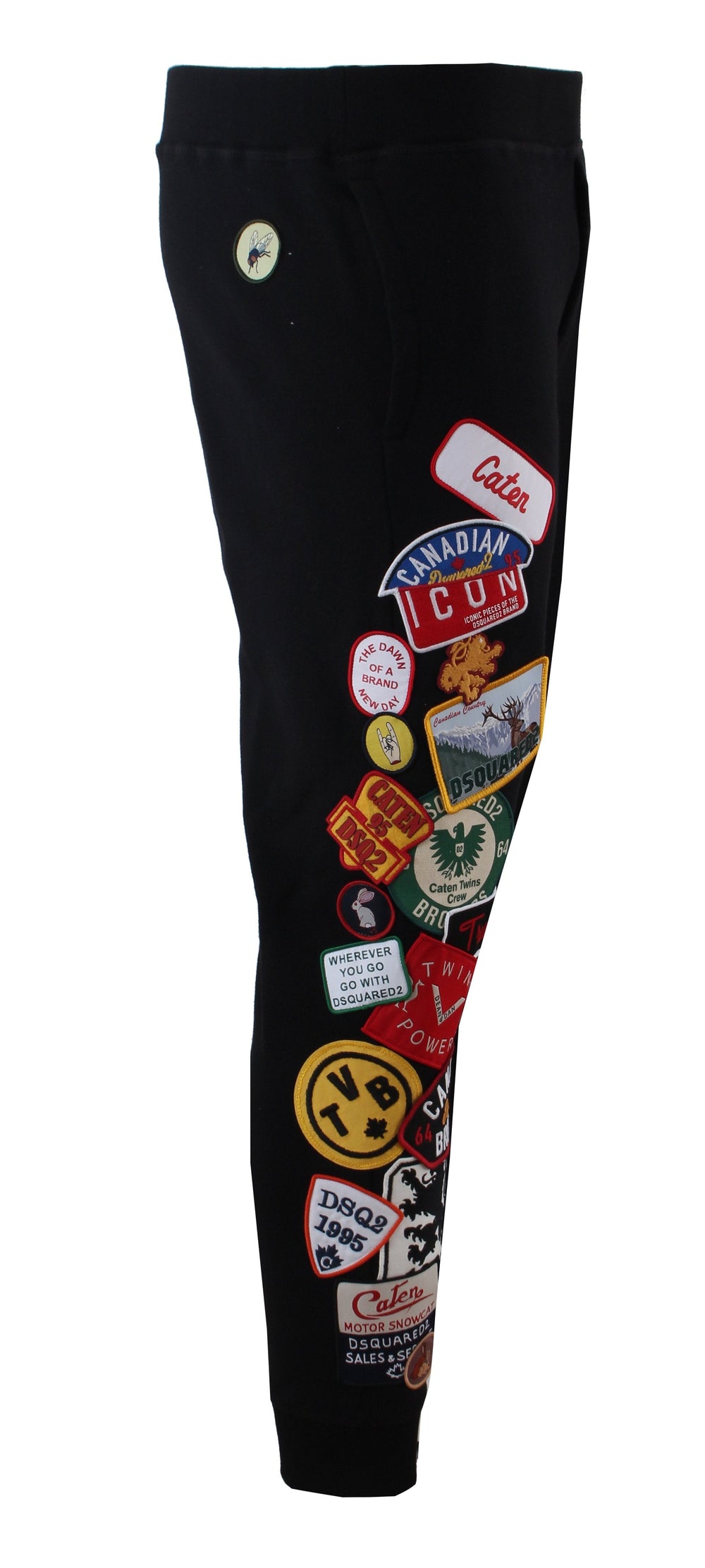 DSQUARED2 Icon Patch Sweatpants in black – view 1 of 3