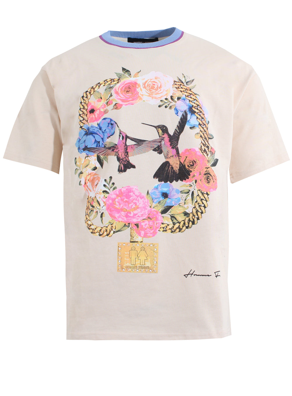 Paradise Chain Tee - Cream