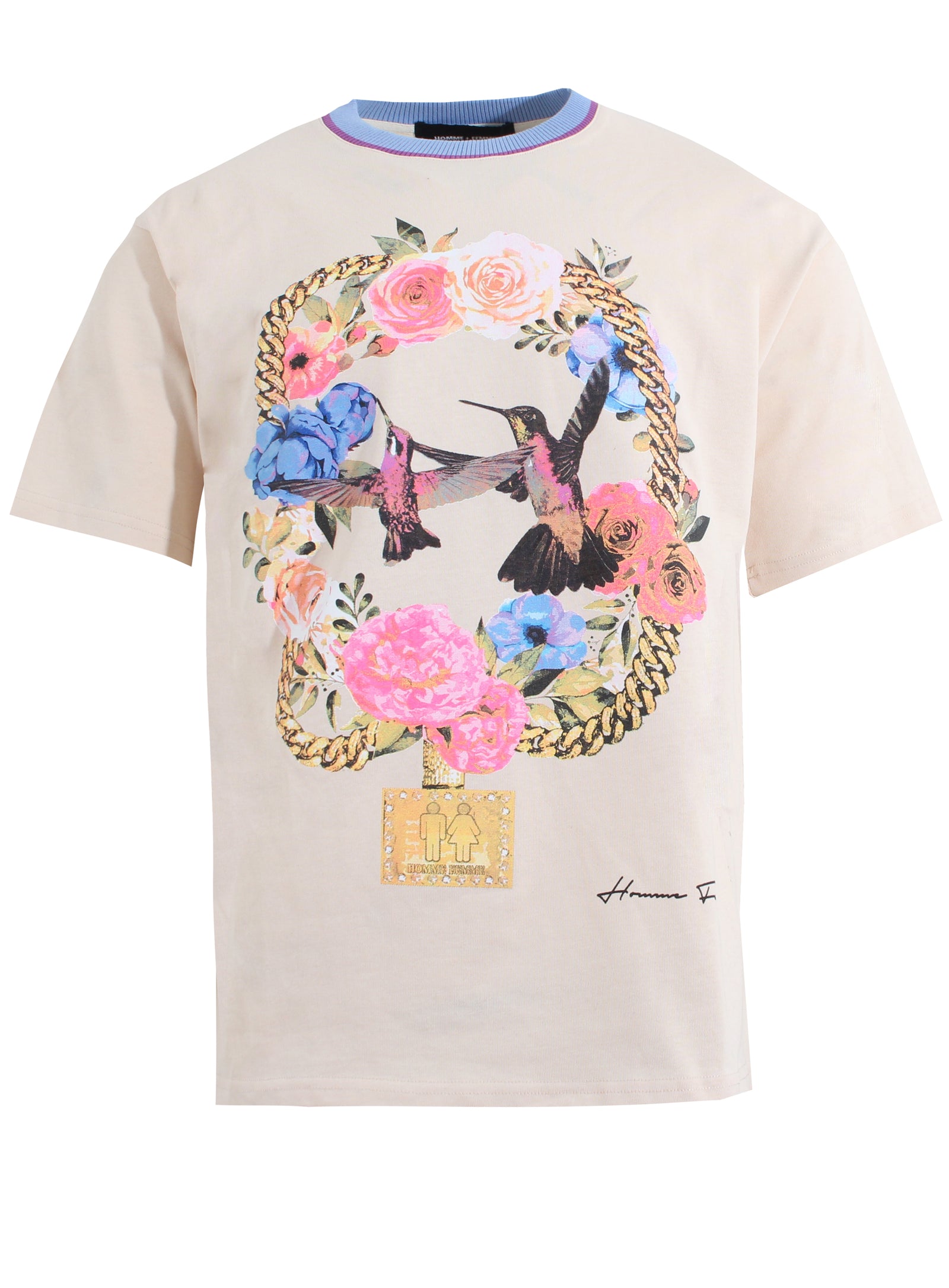 Paradise Chain Tee - Cream