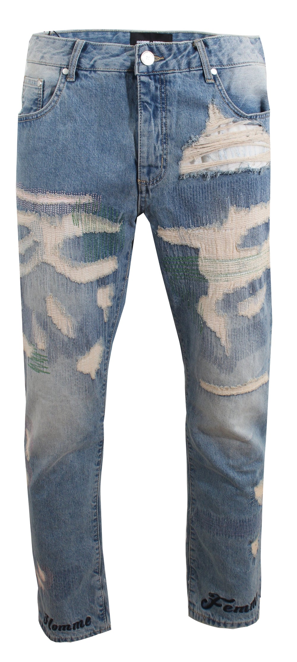 Good Die Young Repaired Denim - Blue