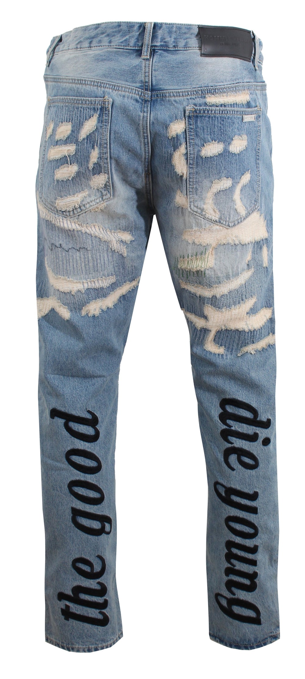 Good Die Young Repaired Denim - Blue