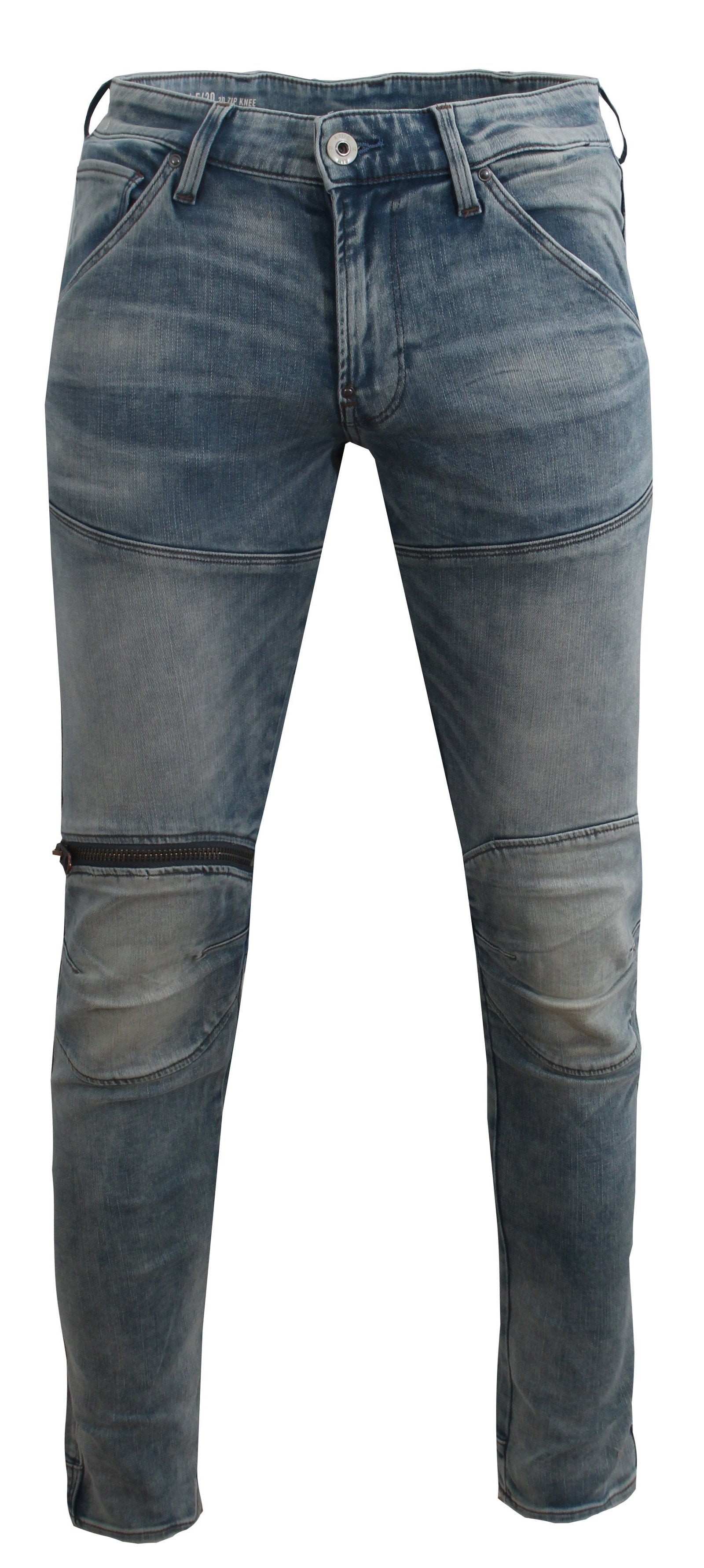 5620 3D Zip Knee Skinny Jeans