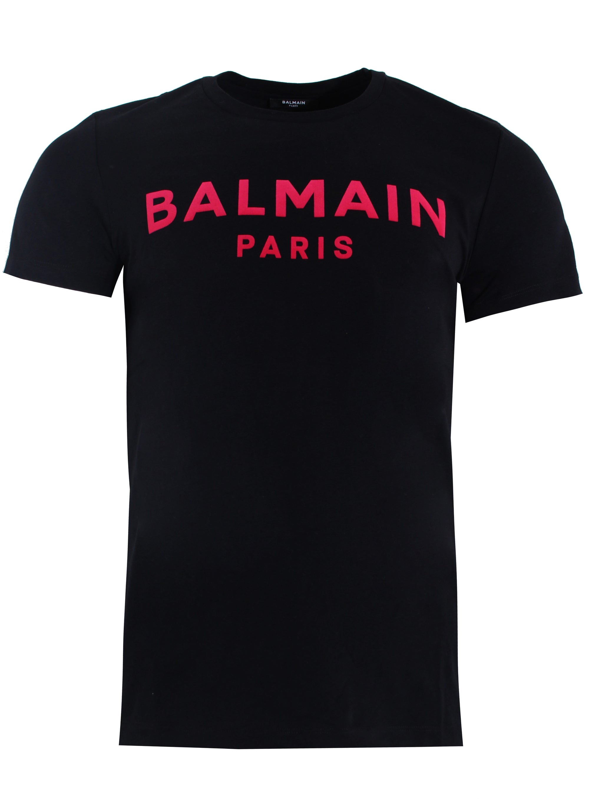 Balmain Flock T-shirt - Black & Fuchsia