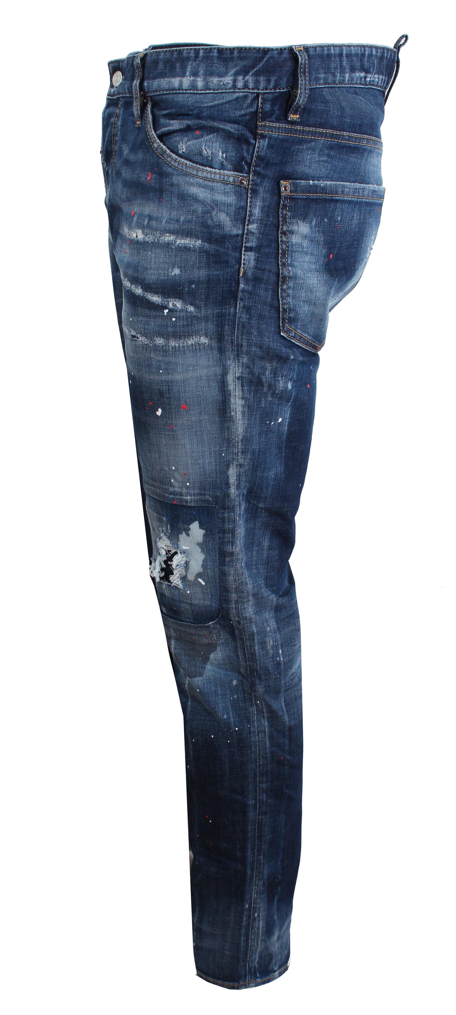 DSQUARED2 Paint Splatter Cool Guy Jeans in blue – view 2 of 3