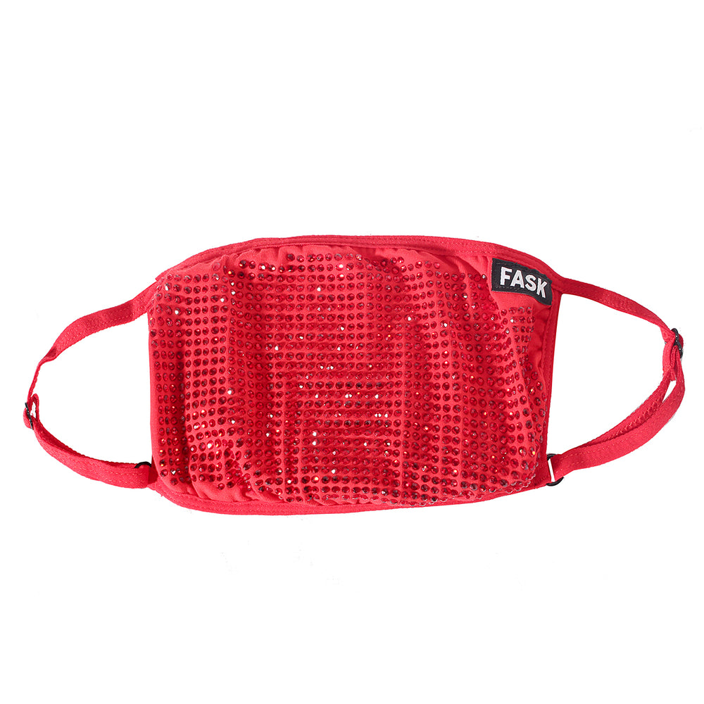 FASK Full Stoned Cotton 2.0 Mask in red – view 1 of 3