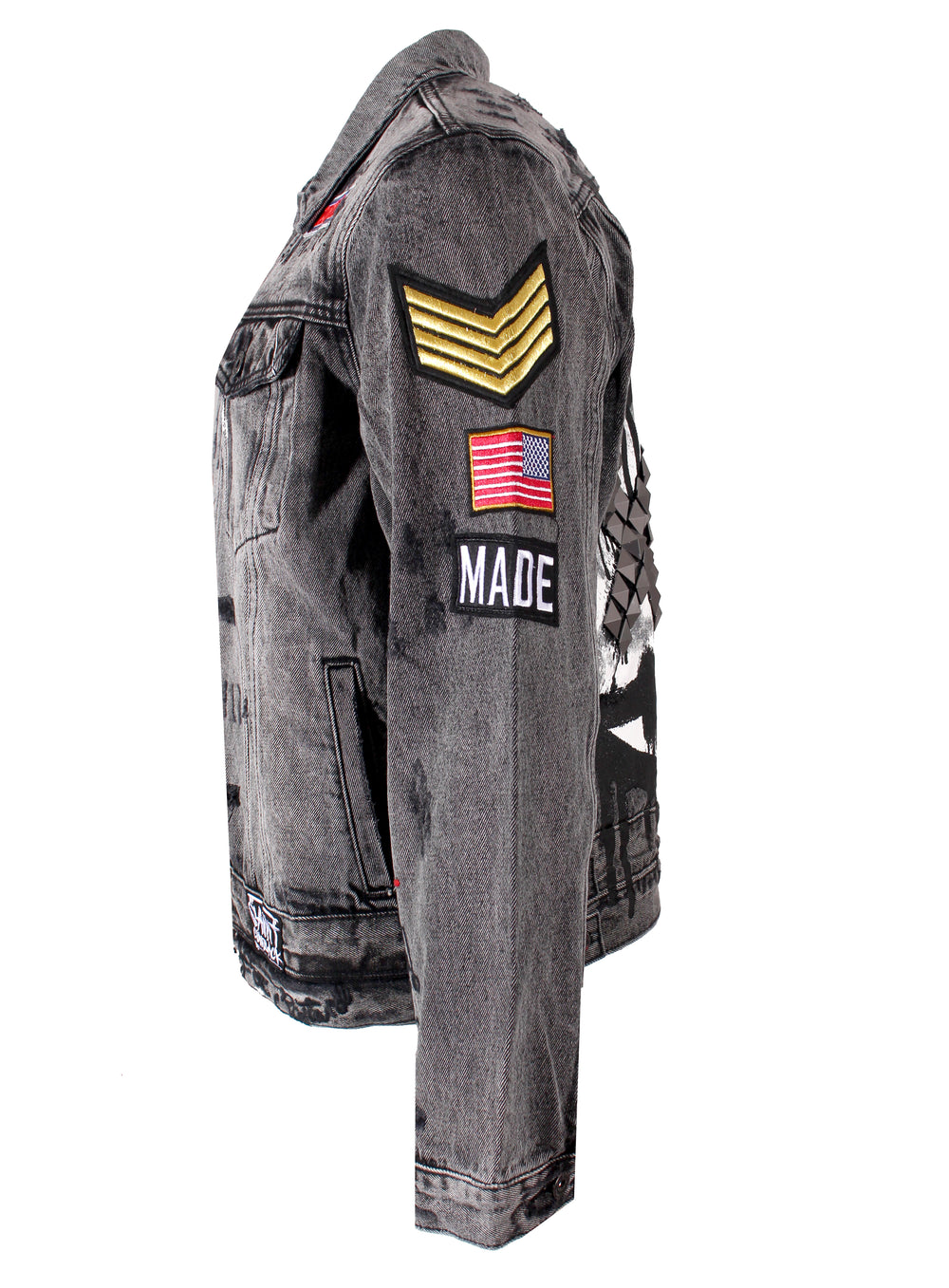 Men's Type II Black Graffiti Denim Jacket