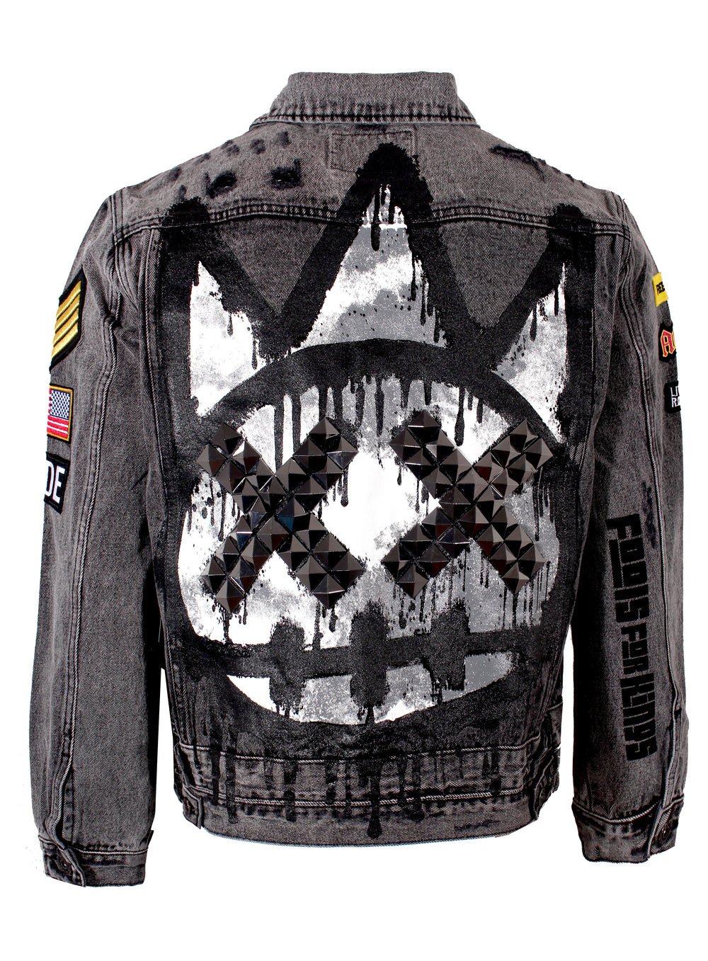 Men's Type II Black Graffiti Denim Jacket