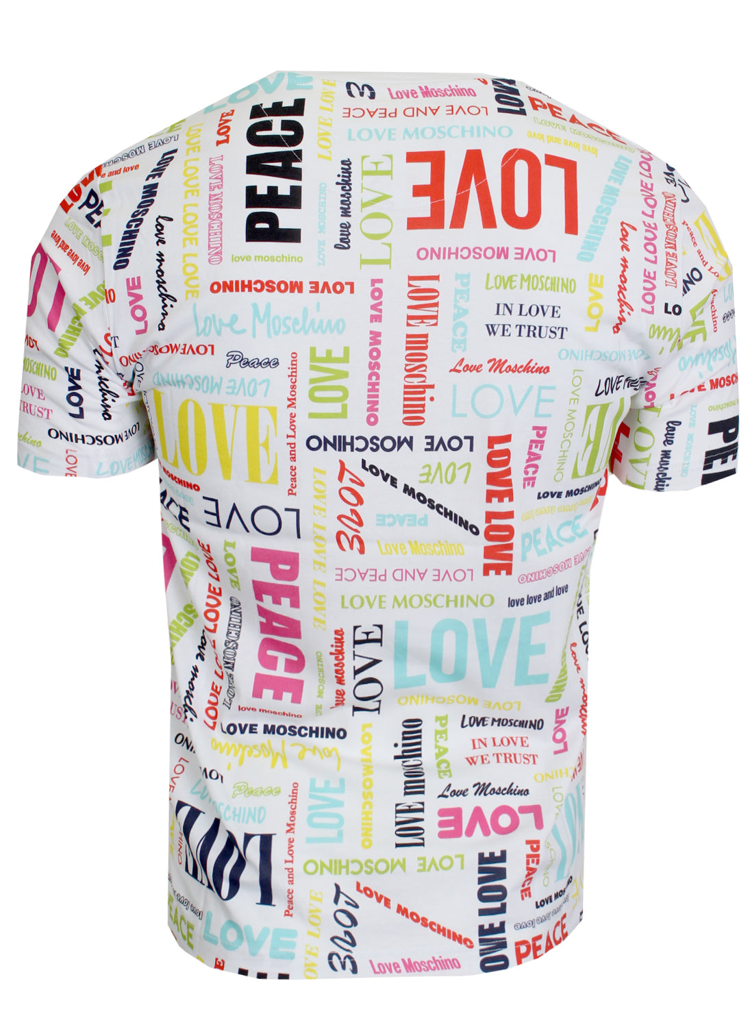 Love Moschino All Over Logo Tee in white – view 2 of 2