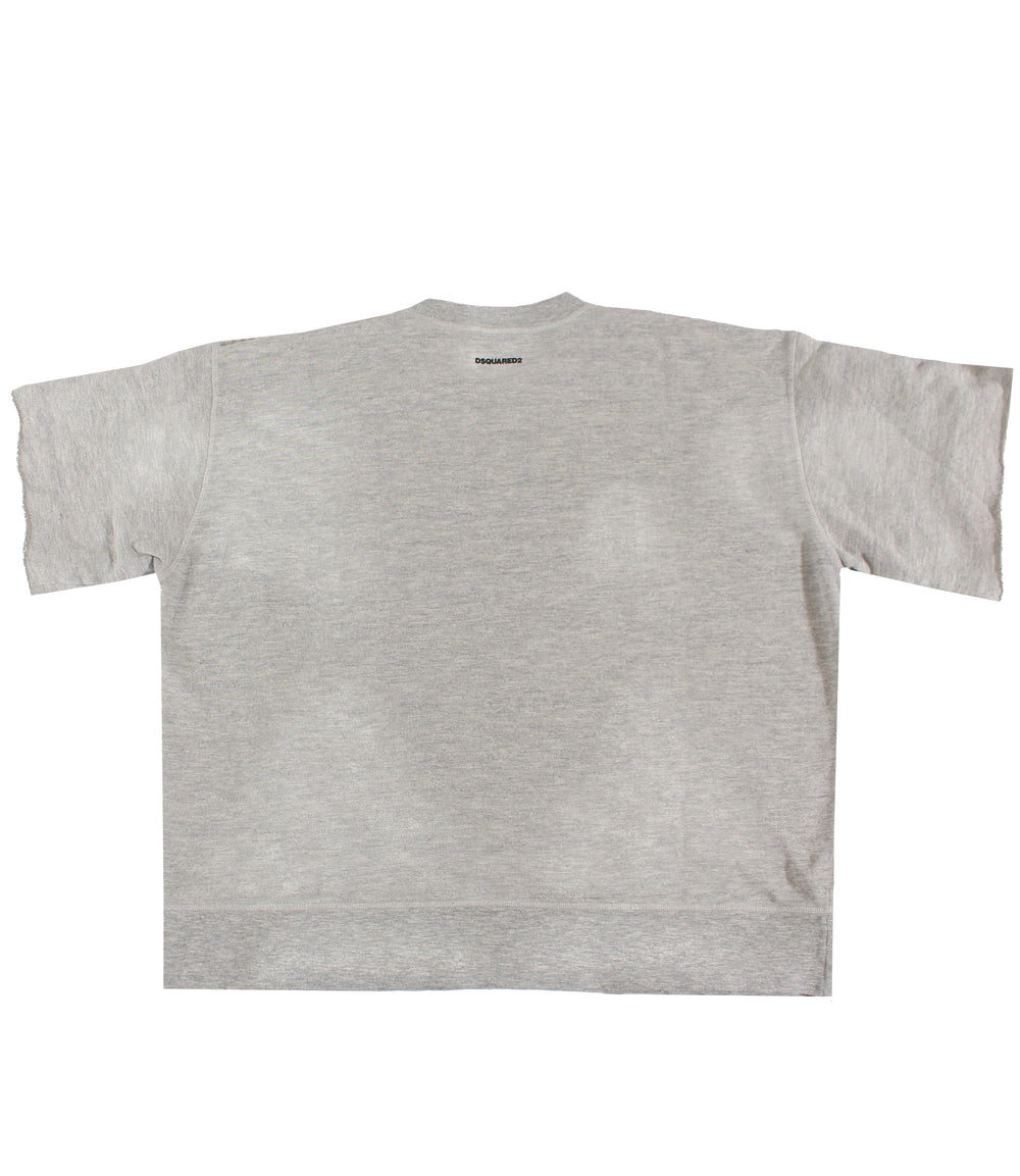 Fucker Short Sleeve Sweatshirt - Grey