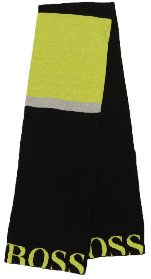 Hugo Boss Boys Knitted Logo Scarf in black – view 1 of 1