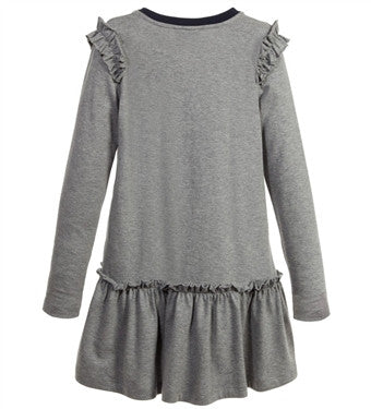 Fendi Girls Eyes Logo Grey Dress