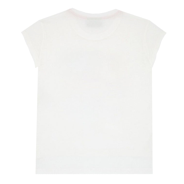 Girls Fendi Short Sleeve Multicolor purses print Tee-White