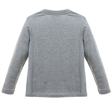 Fendi Boys Camo Logo Grey Tee