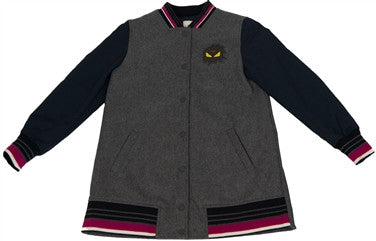 Fendi Girls Monster Grey Jacket