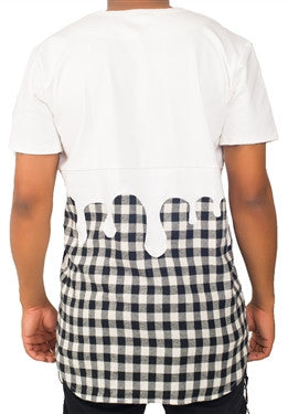 Kash Drip Plaid Tunic in white plaid – view 4 of 4
