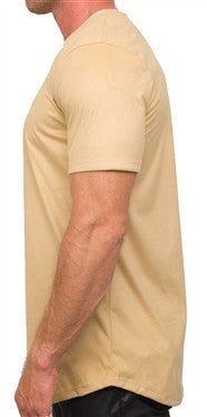 Kash Elongated Stretch Suede Tunic in cream – view 2 of 3