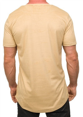 Kash Elongated Stretch Suede Tunic in cream – view 3 of 3