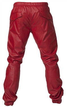 Kite Full Leatherette Pants - Perforated (Red)