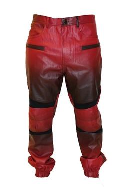 Kite Ombre Leatherette and Fleece Pants - Red