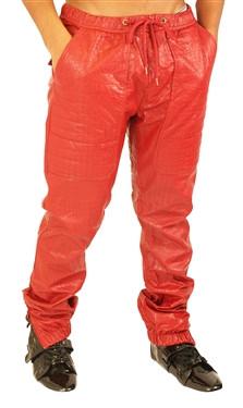 Kite Croc Trainers Leather Pants in red – view 2 of 3