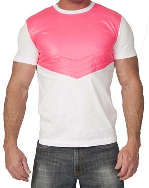 Kite Chevron Tee in white and neon pink – view 1 of 1