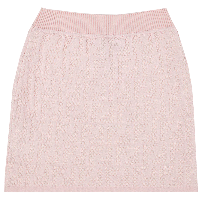 GIRL KNITTED SKIRT W| FF ALLOVER PATTERN - PINK