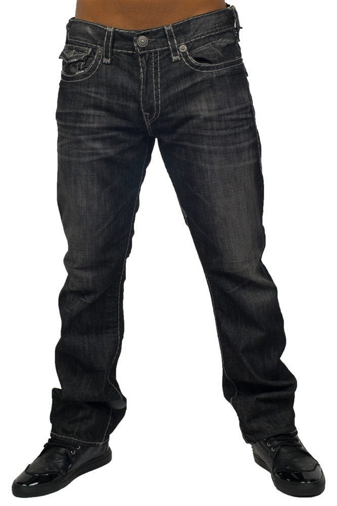 True Religion | Men Ricky Flap Super T Black Jeans
