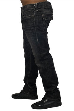 True Religion | Men Ricky Flap Super T Black Jeans