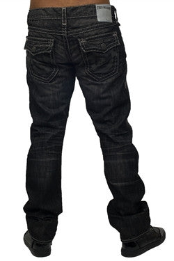True Religion | Men Ricky Flap Super T Black Jeans