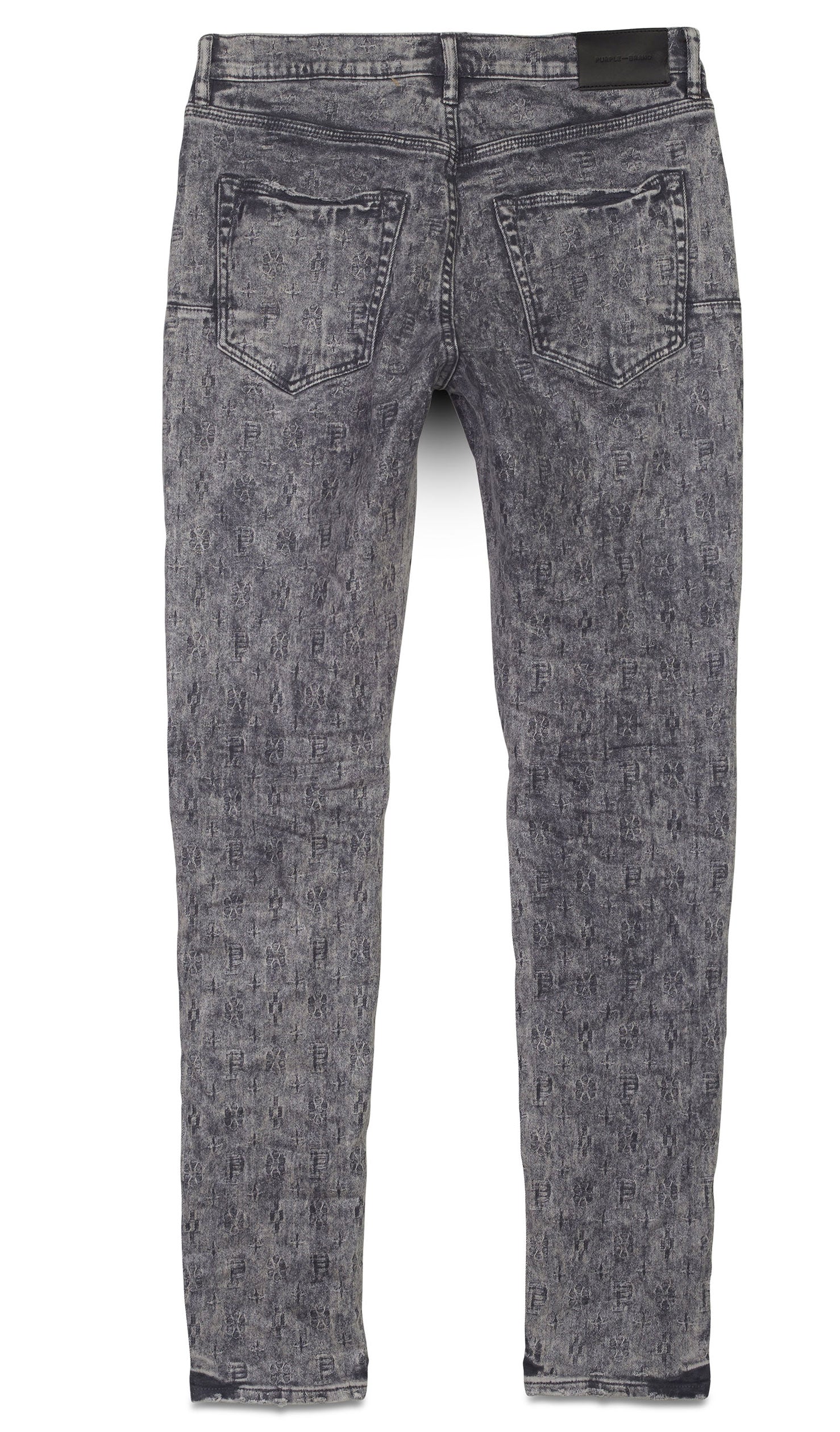 Purple Brand Film Jacquard Denim in light grey – view 2 of 4