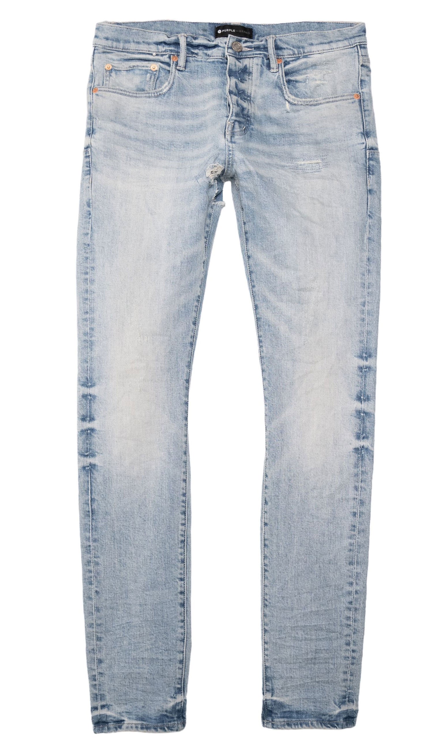 WORN LIGHT INDIGO WASH DENIM 