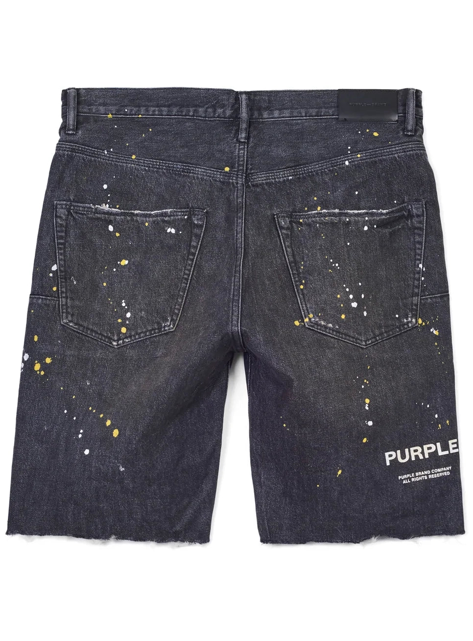 Purple Brand Dirty Tinted Black Vintage Shorts in Black Vintage – view 2 of 2