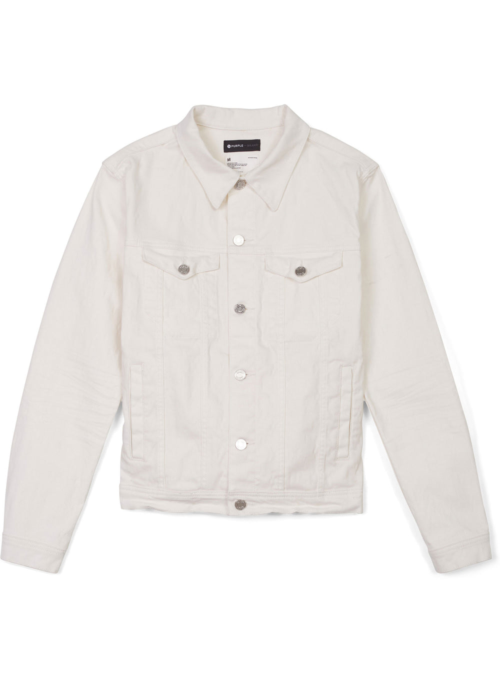 Purple Brand White Film Monogram Jacquard Trucker in White – view 1 of 4