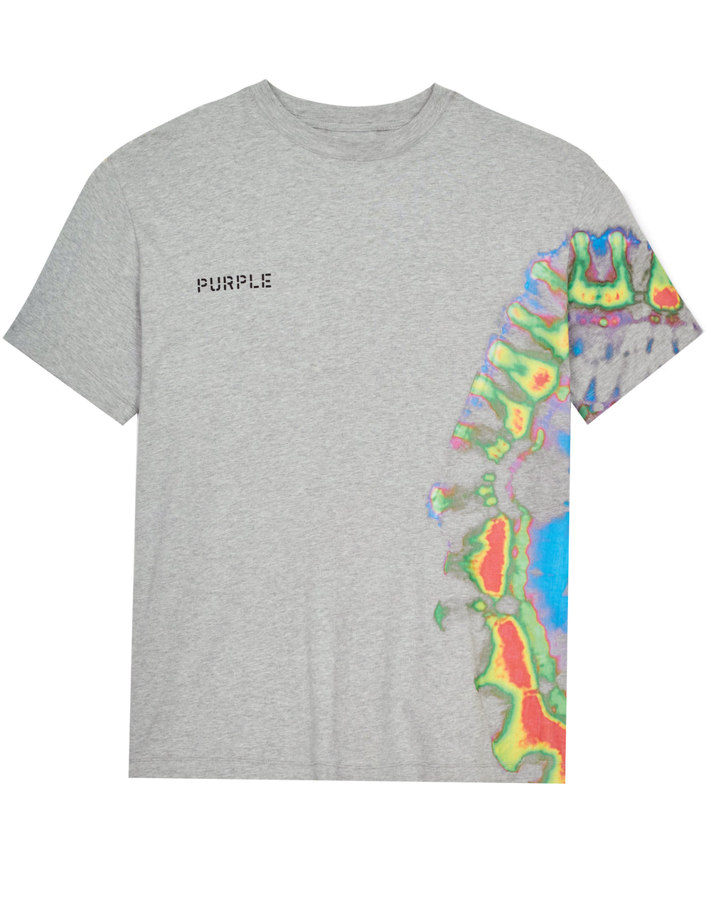 Jersey Heather Grey Multi Tie Dye SS