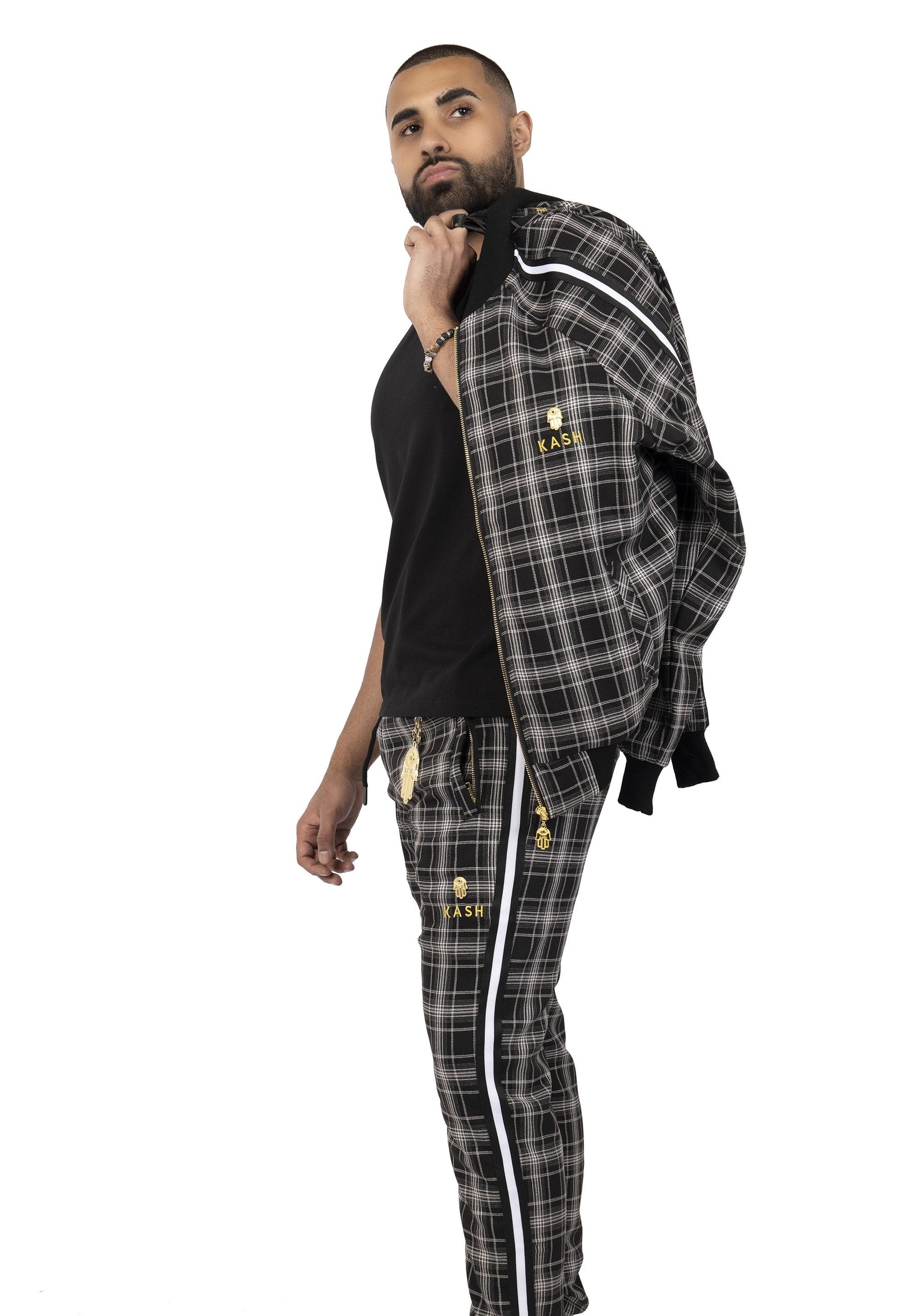 Plaid Track Pants