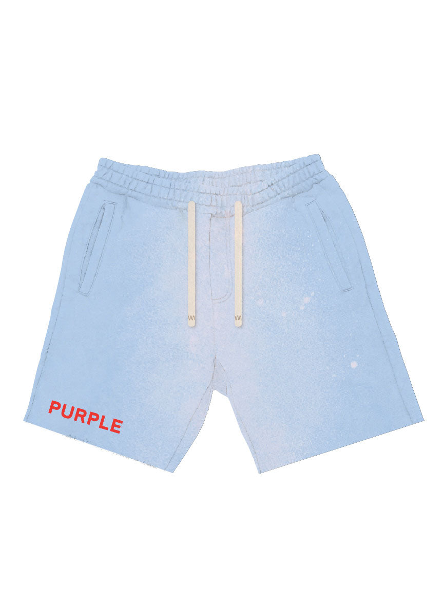 Purple Brand French Terry Short in Placid Blue – view 1 of 3