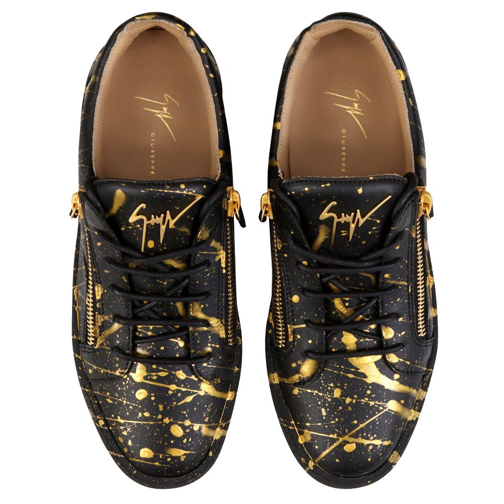 Paint Splatter Sneakers - Black