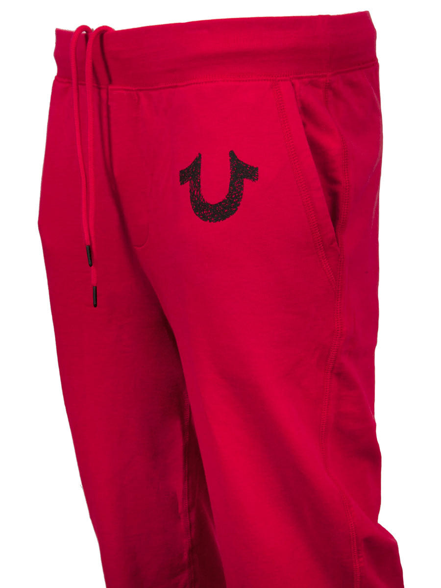 True Religion Pride Sweatpants in ruby red – view 4 of 5