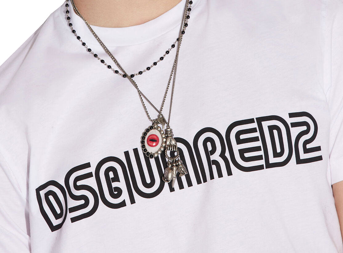 D2 OUTLINE COOL TEE - WHITE