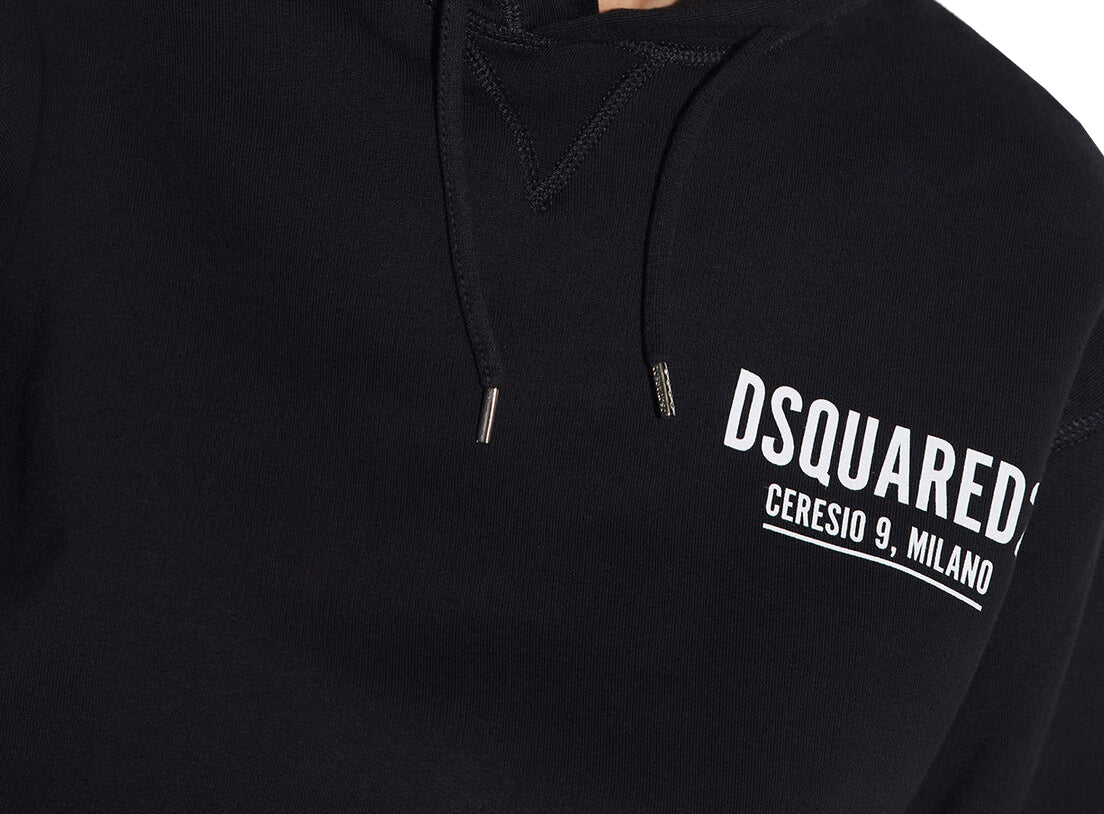 DSQUARED2 Ceresio9 Cool Hoodie in black – view 3 of 3