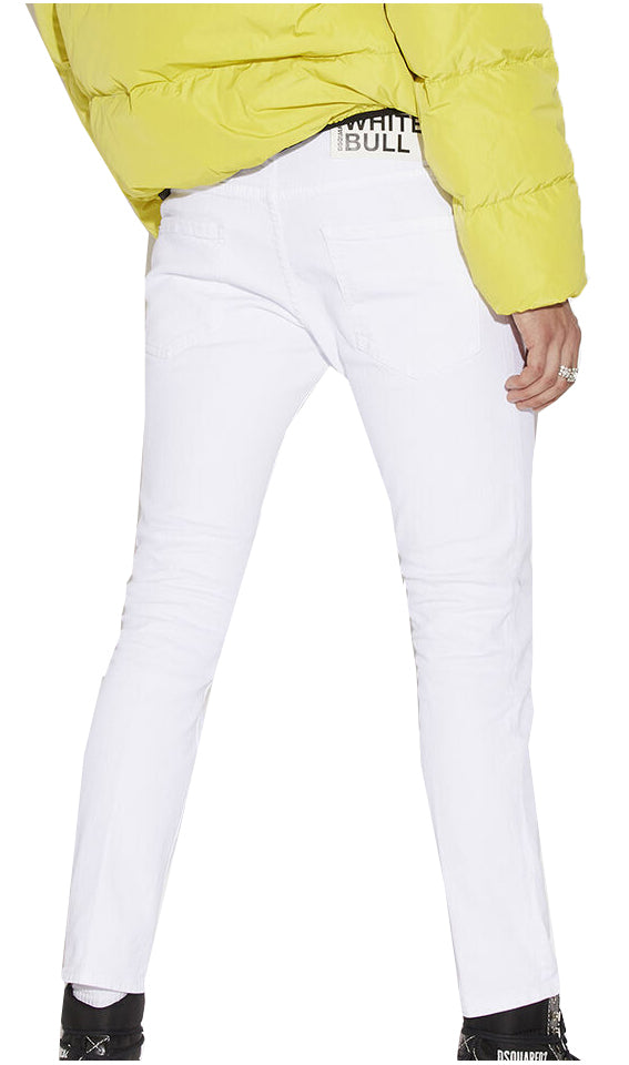 DSQUARED2 Skater White Denim in white – view 2 of 3